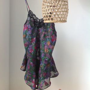 Victoria's Secret night gown/ neligé/lace trim